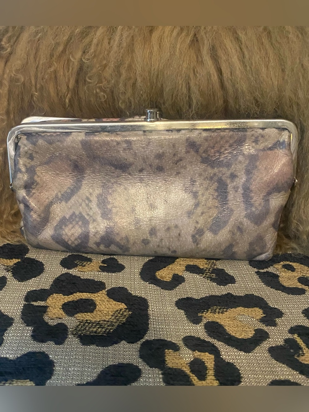 Hobo snakeskin print Lauren wallet